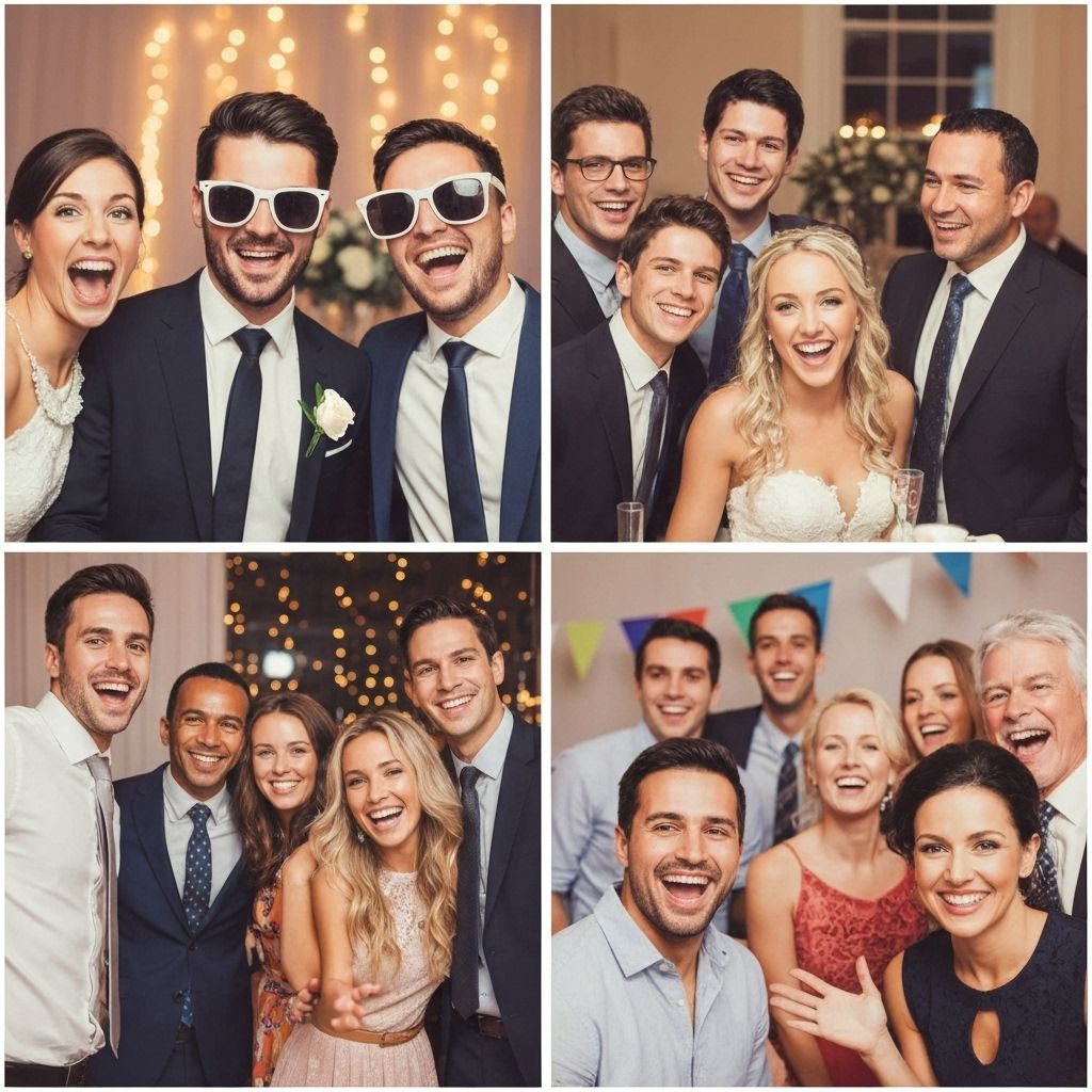 Photo booth examples at various events